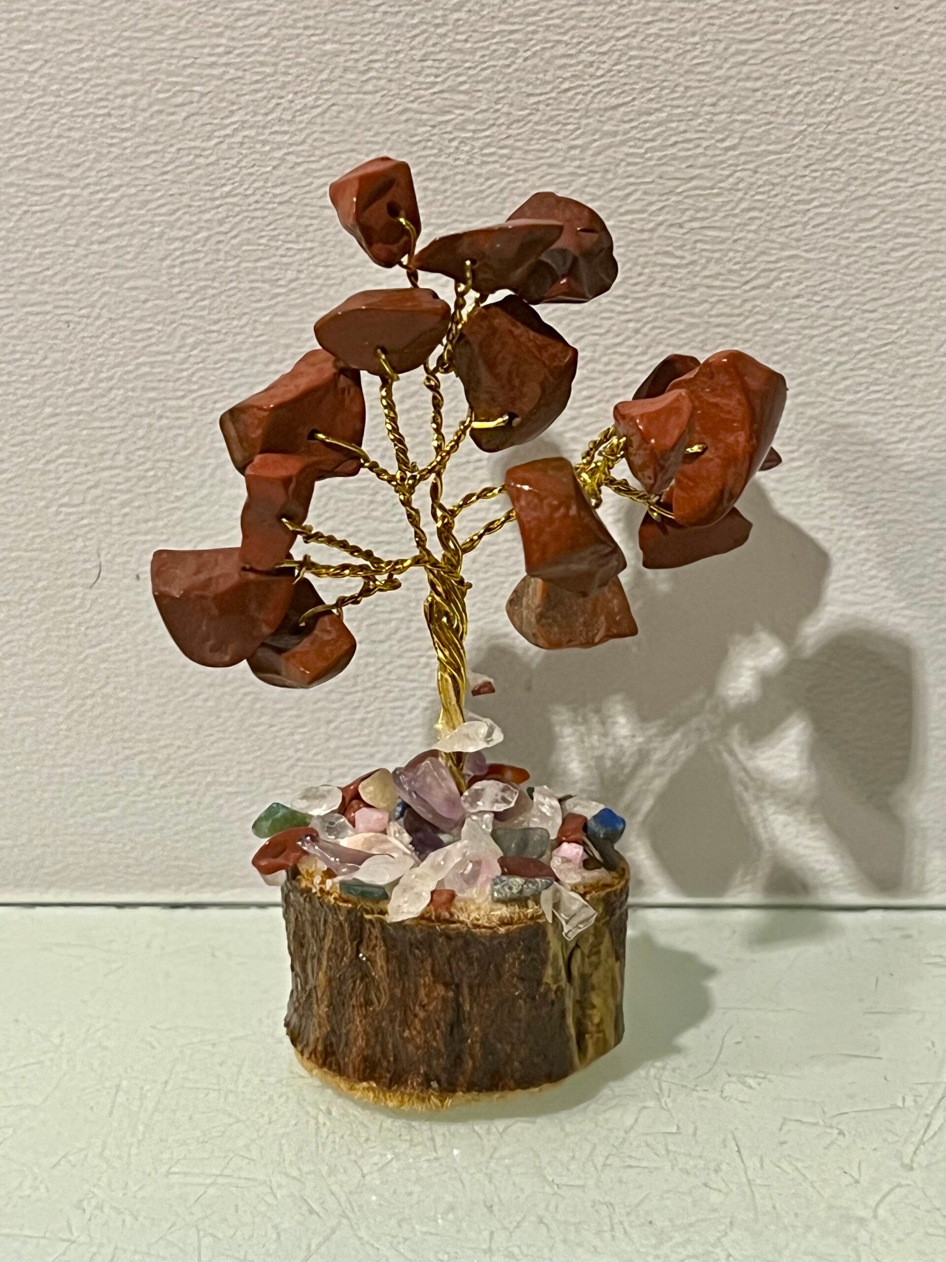 Edelstenen boompje rode jaspis