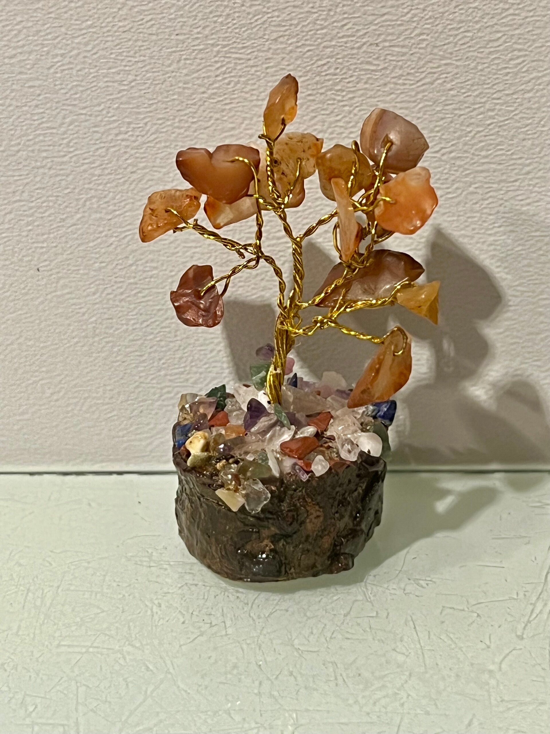 Edelstenen boompje carneool