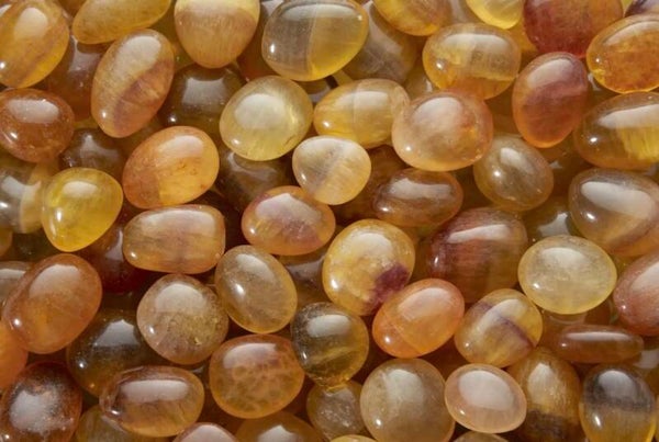 Trommelstenen - Gele Fluoriet