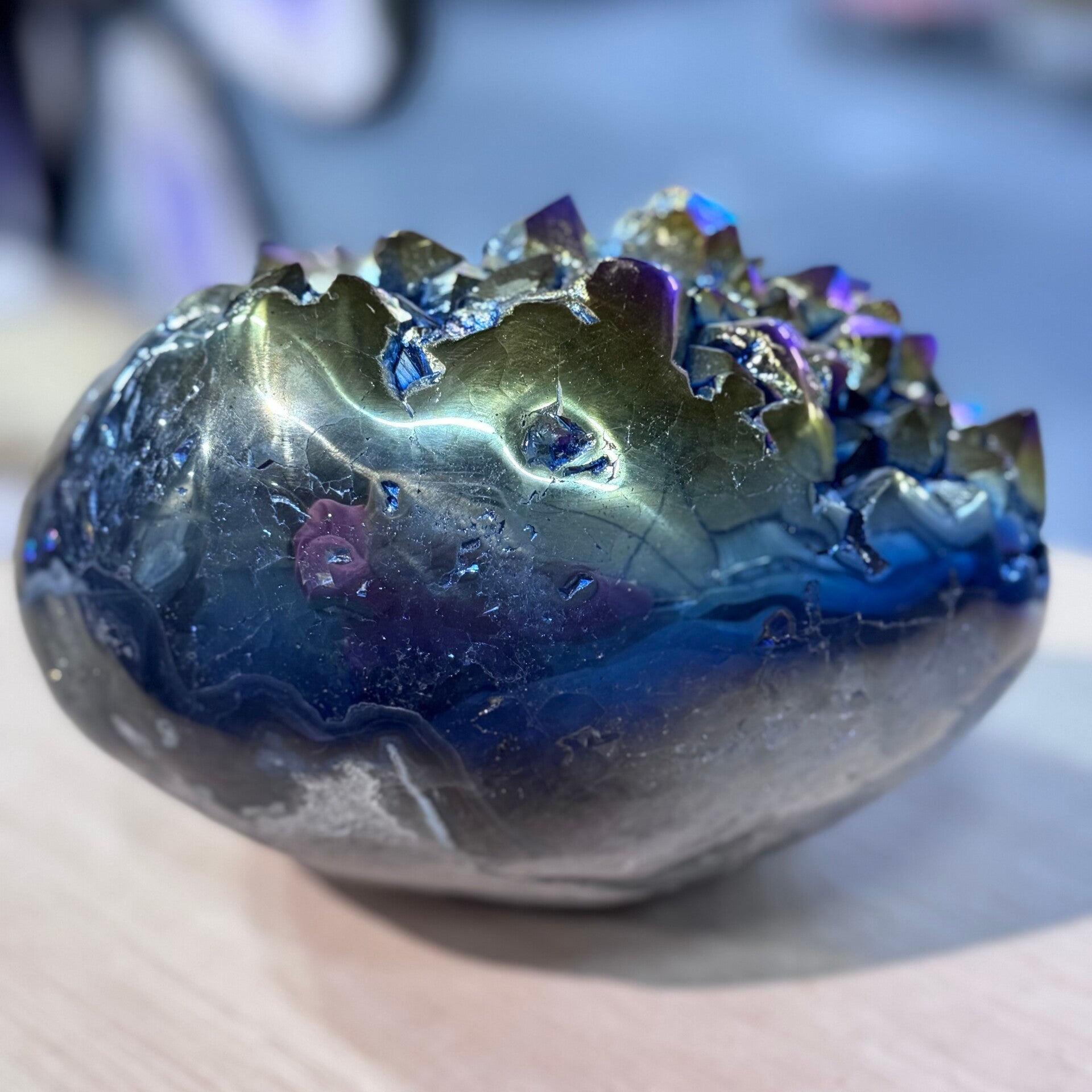 Titanium aura amethist WS1