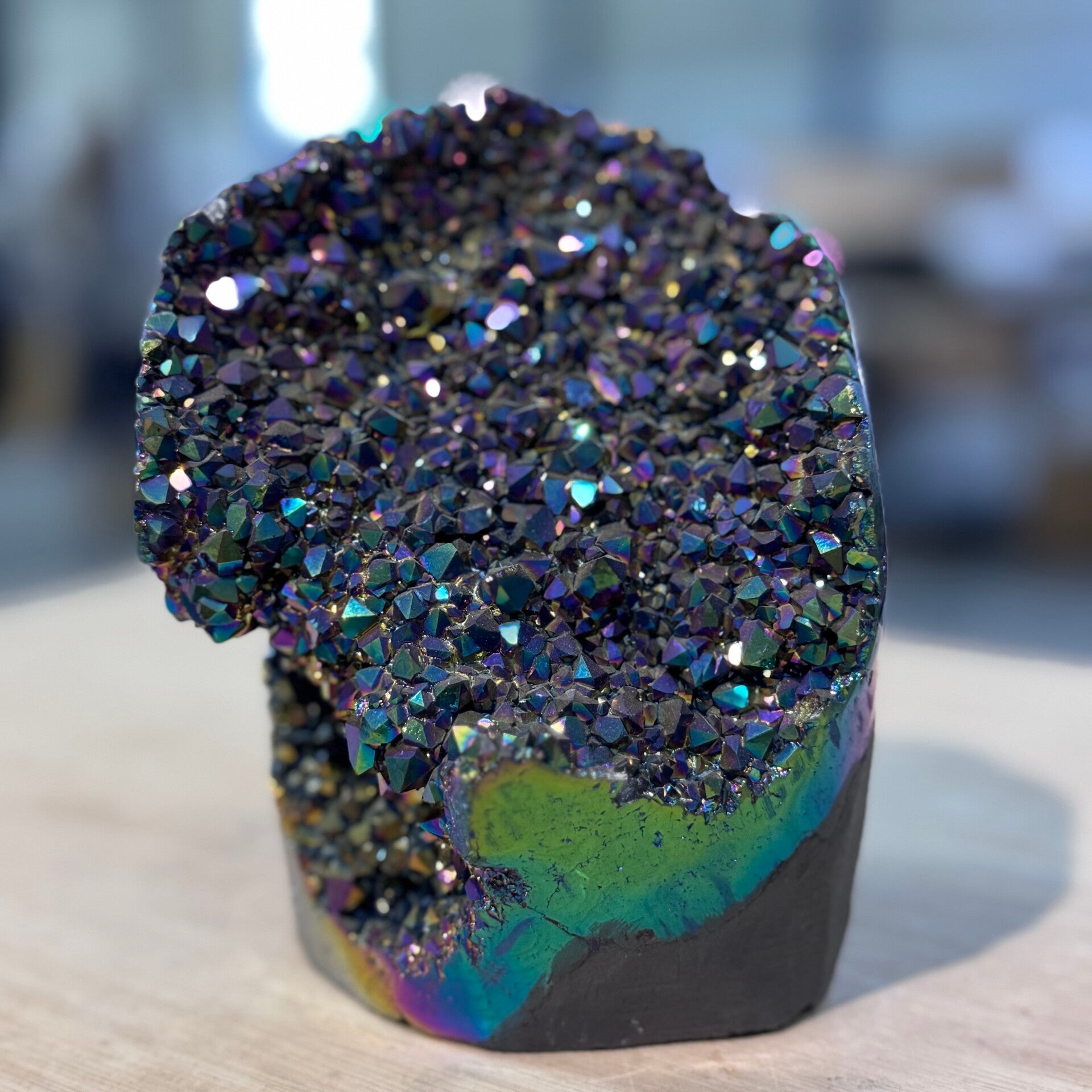 Titanium aura amethist WS11