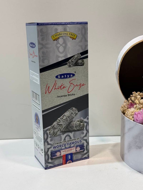 Wierook - Satya - Witte Salie (Reiniging & Bescherming) - Doos