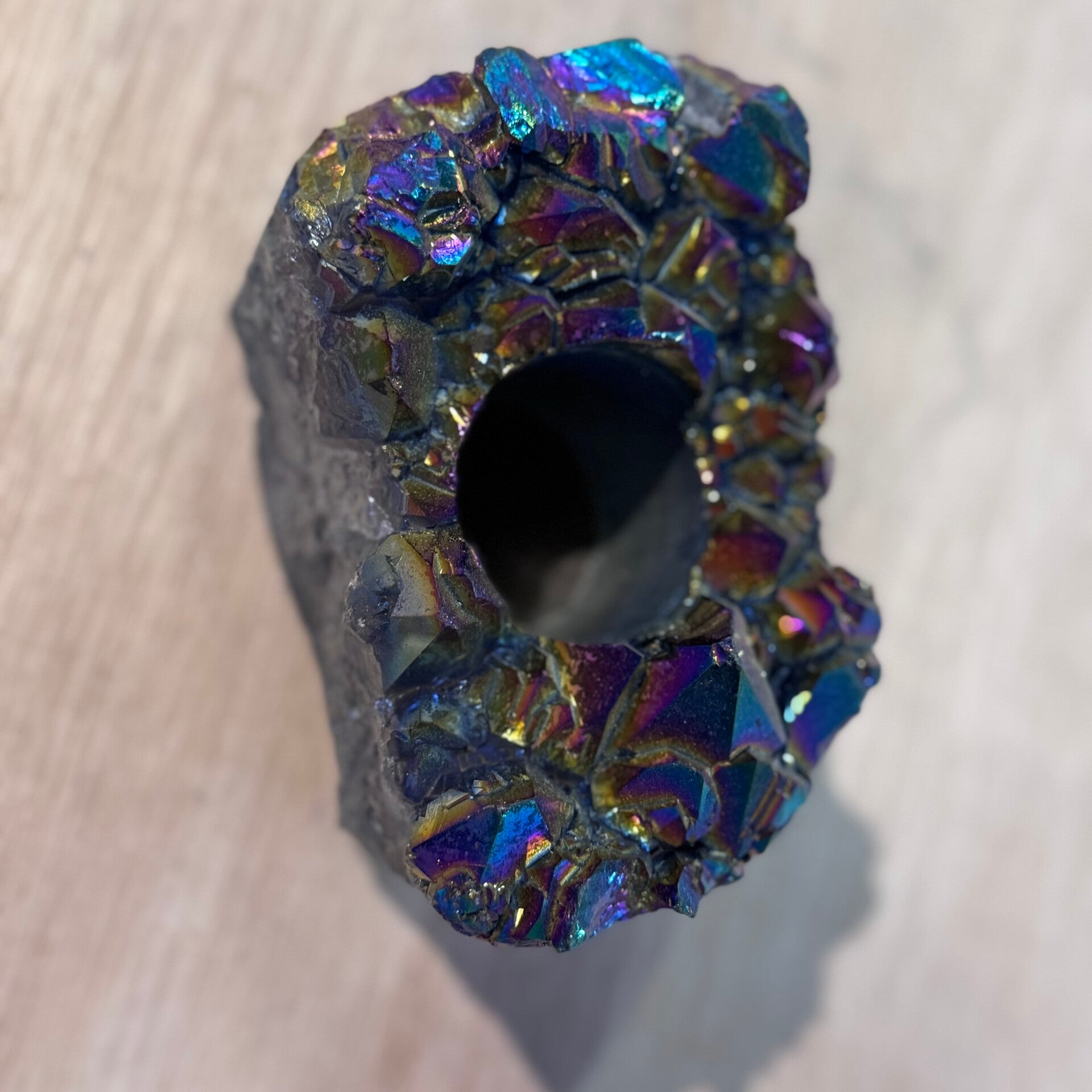 Titanium aura theelicht houder WS27