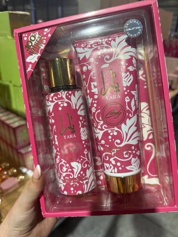 Parfum - Lataffa Yara Candy Giftset - 250ml Bodymist & lotion