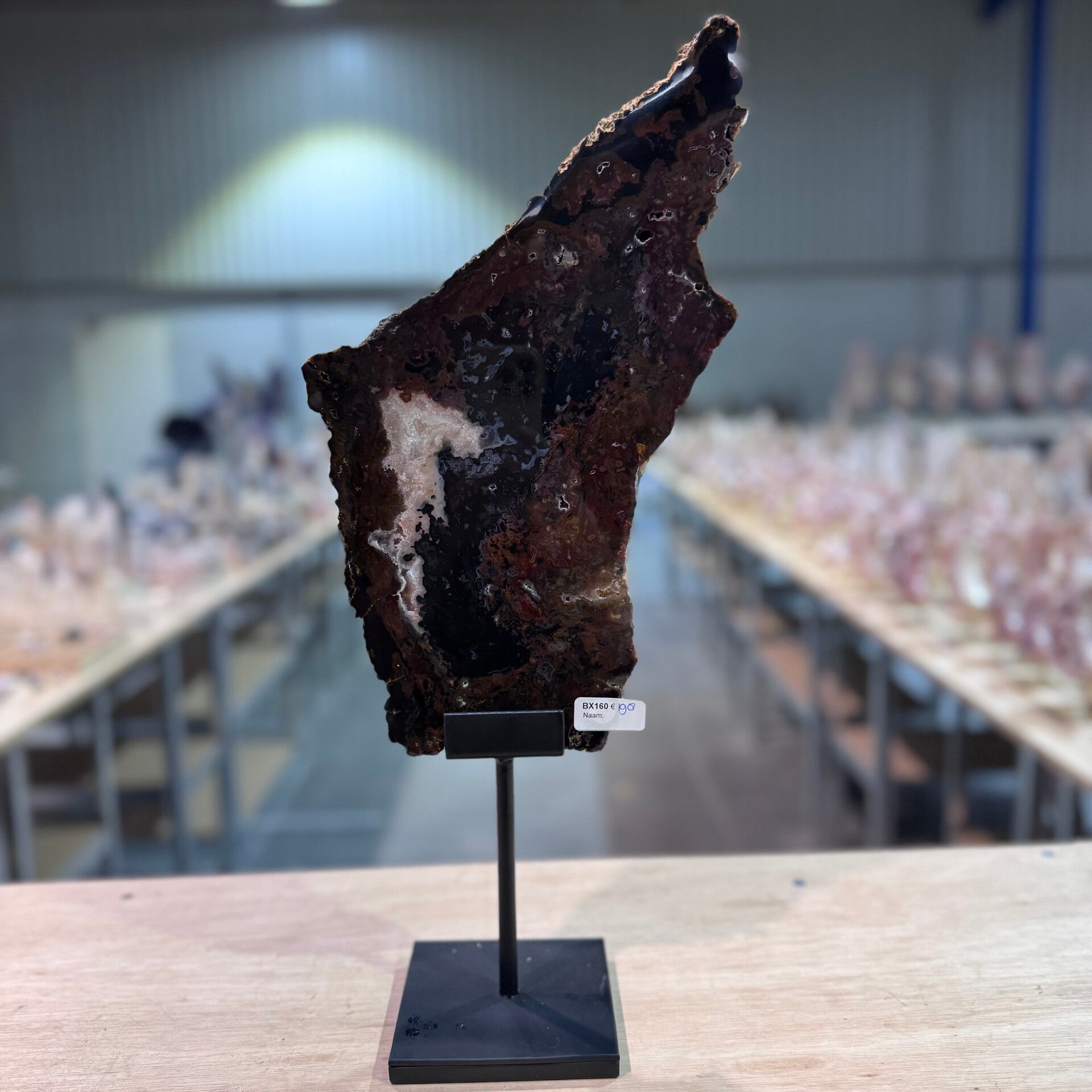 Agaat in houder WBA131