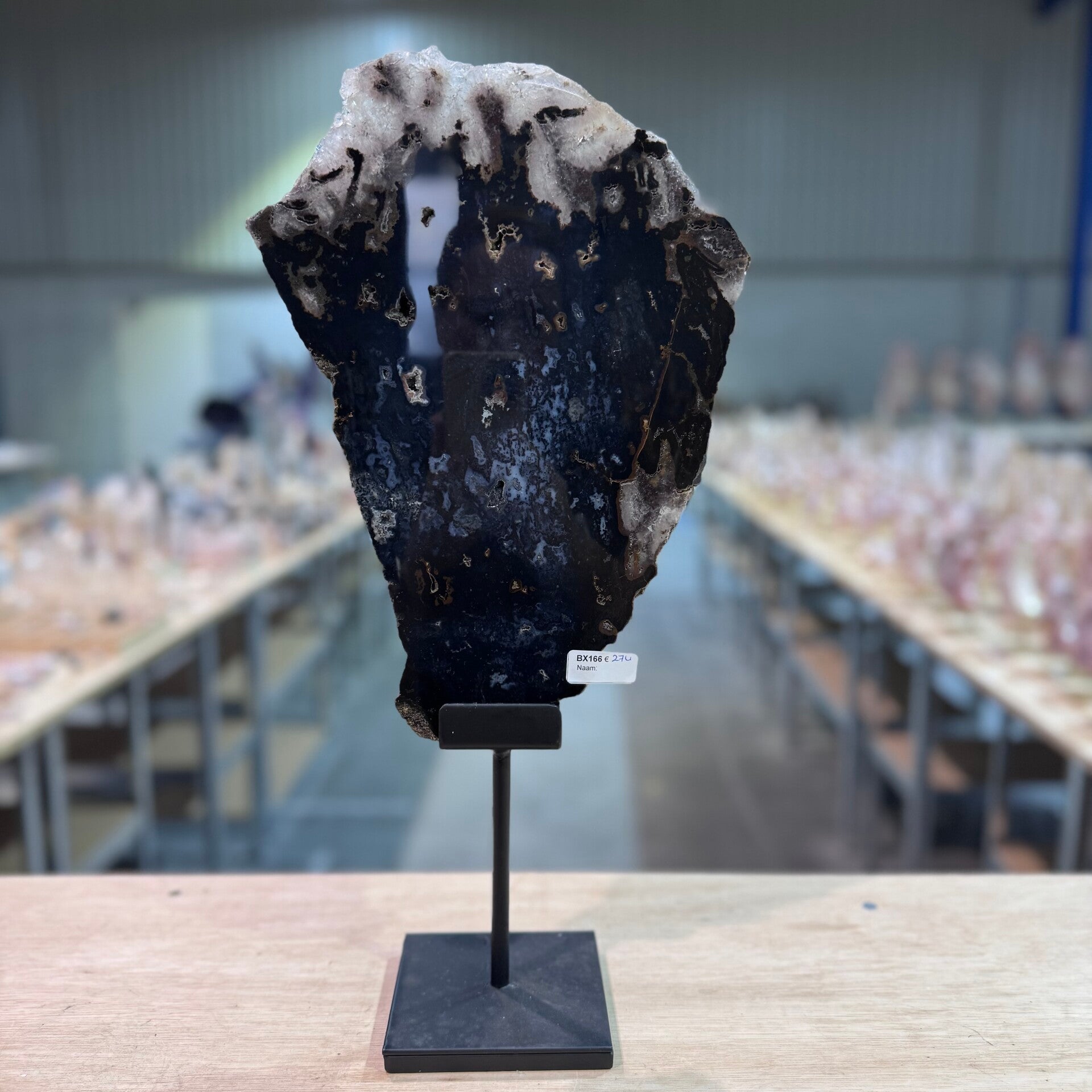 Agaat in houder WBA126