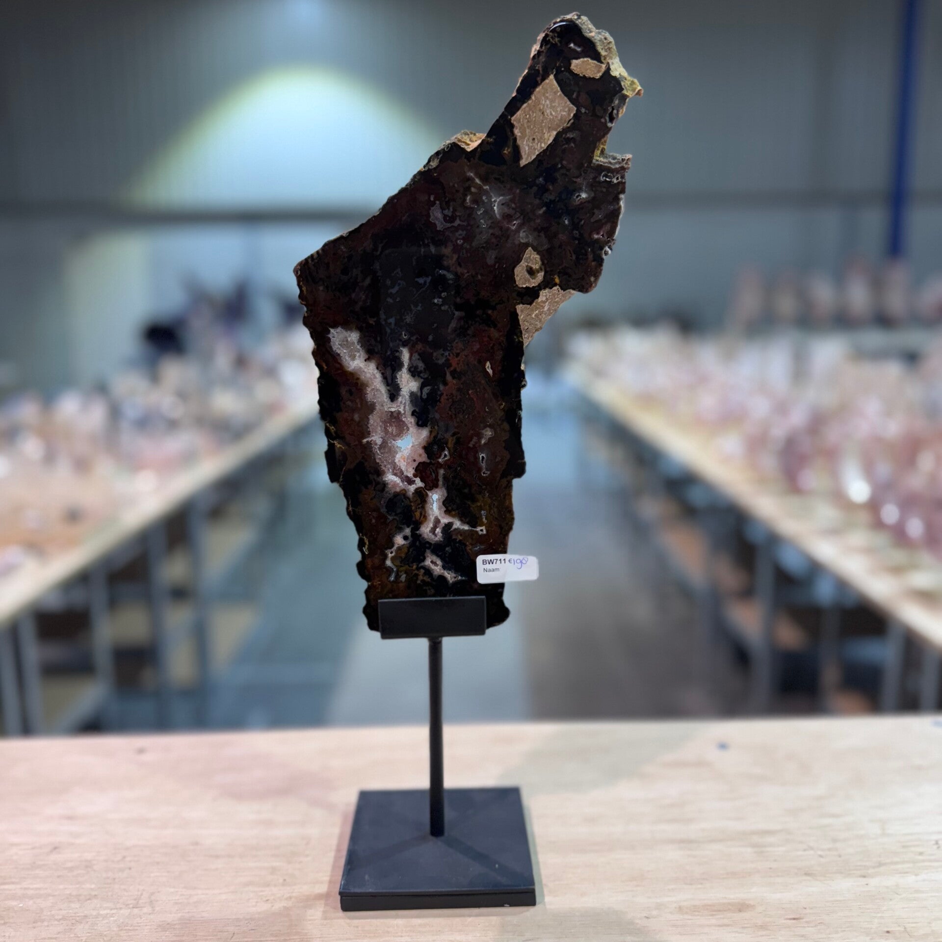 Agaat in houder WBA120