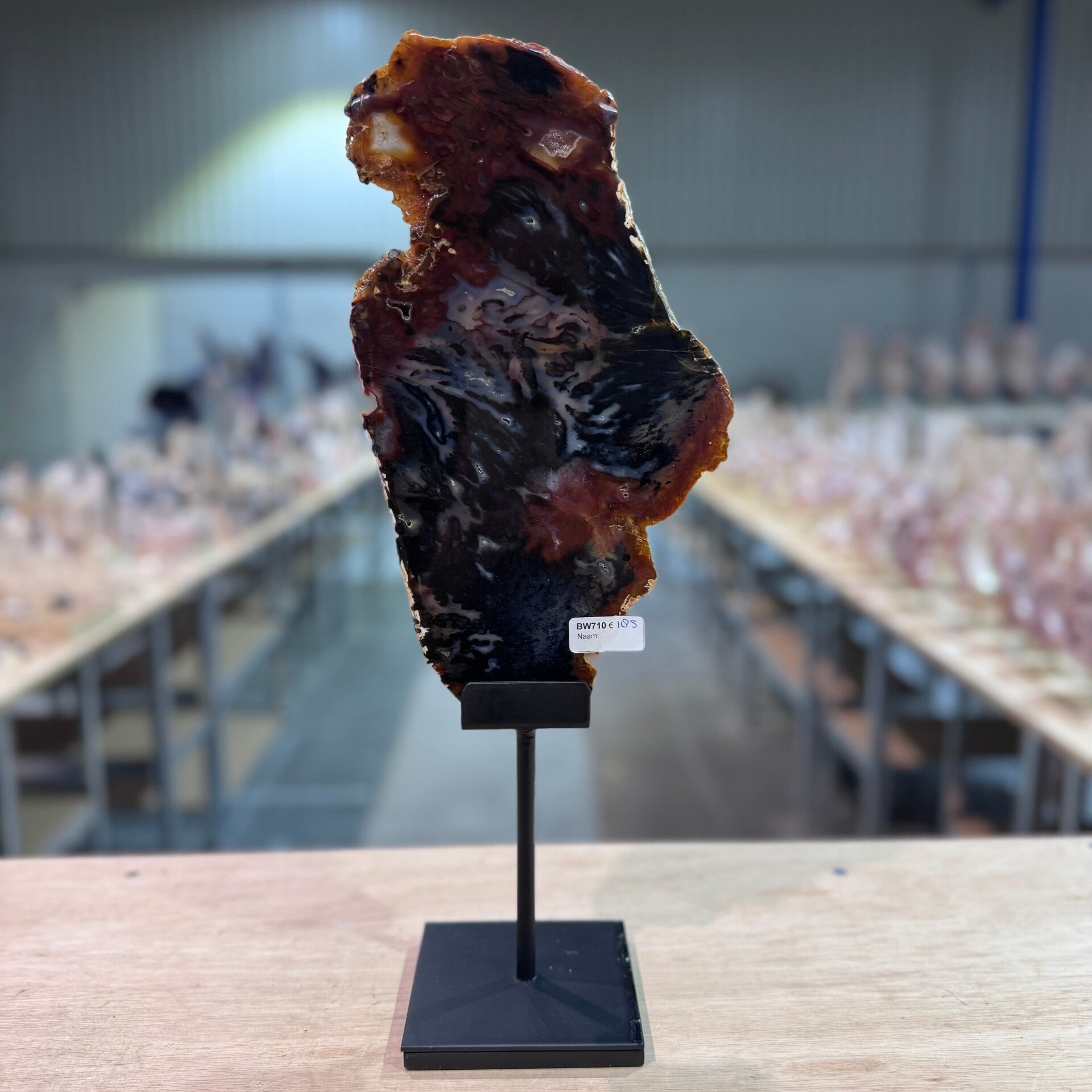 Agaat in houder WBA118