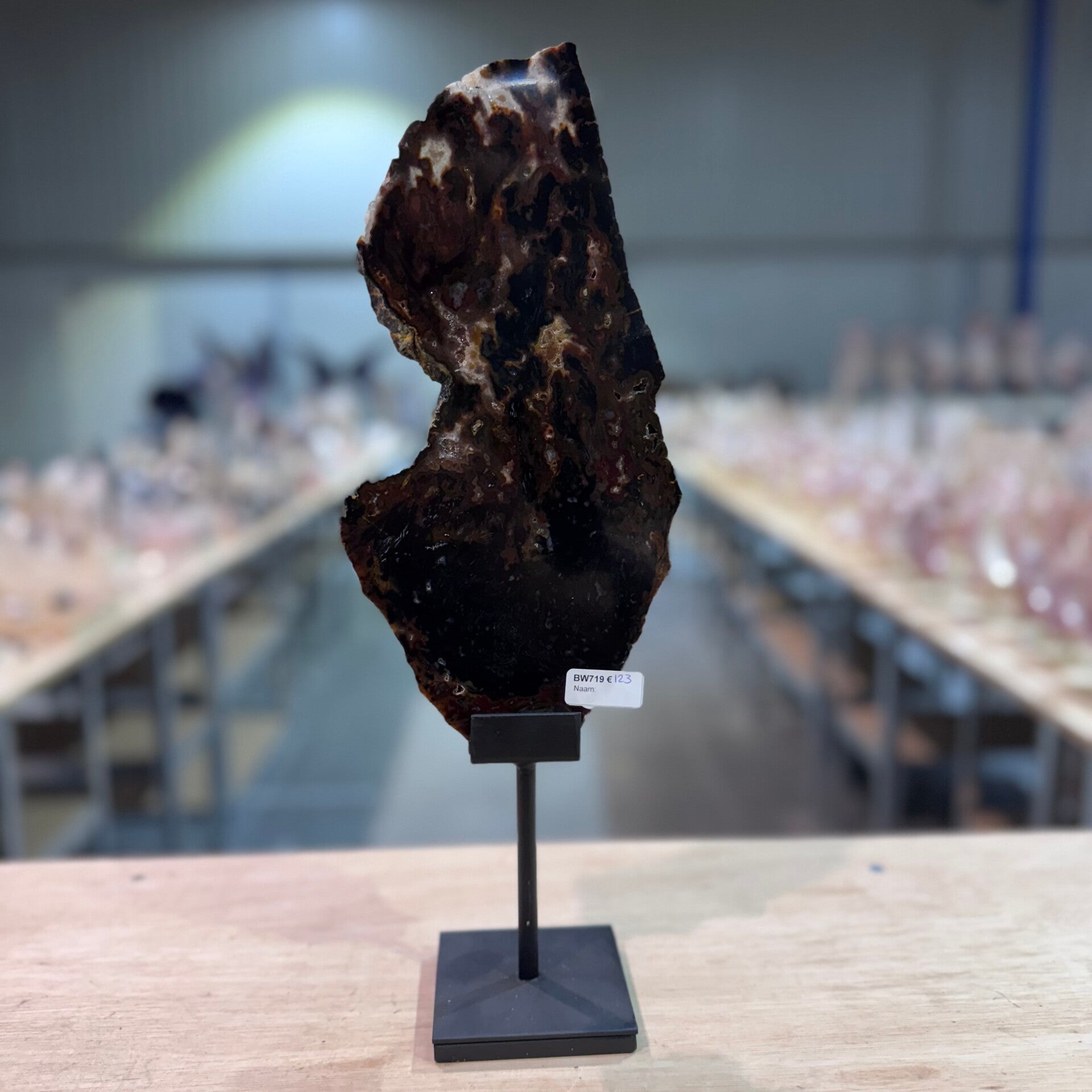 Agaat in houder WBA116