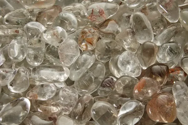 Trommelstenen - Bergkristal met Inclusions