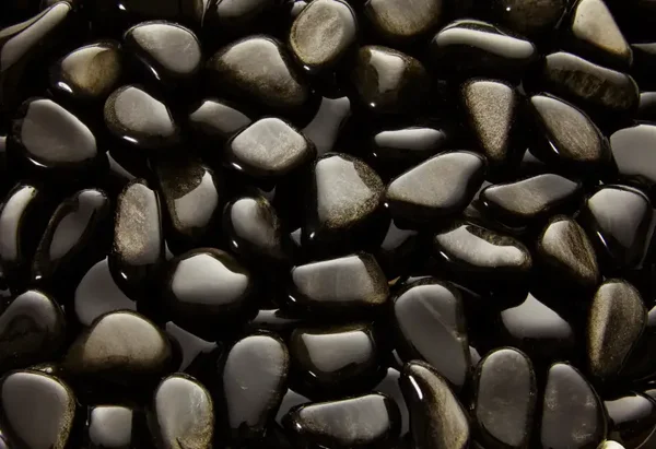 Trommelstenen - Goud Obsidiaan