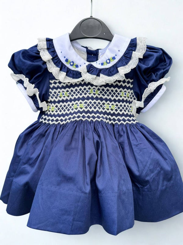Navy smock dress