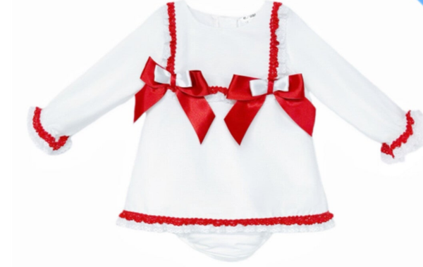 Wee me White & Red dress