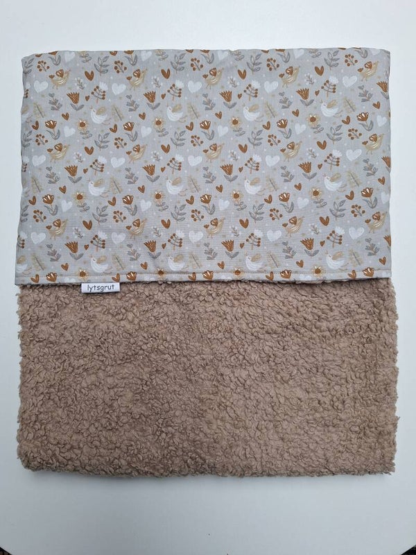 Wiegdeken zand/vogeltjes