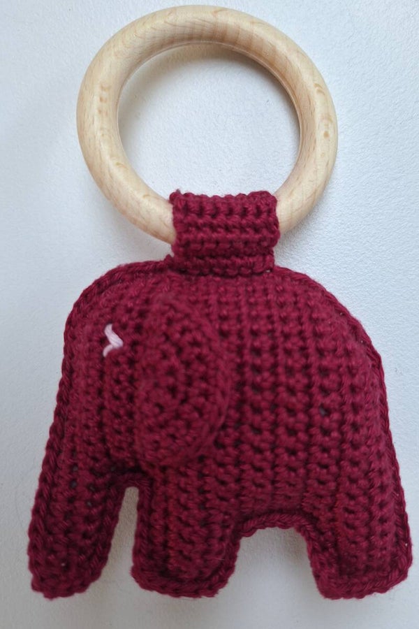 Bijtring olifant ruby