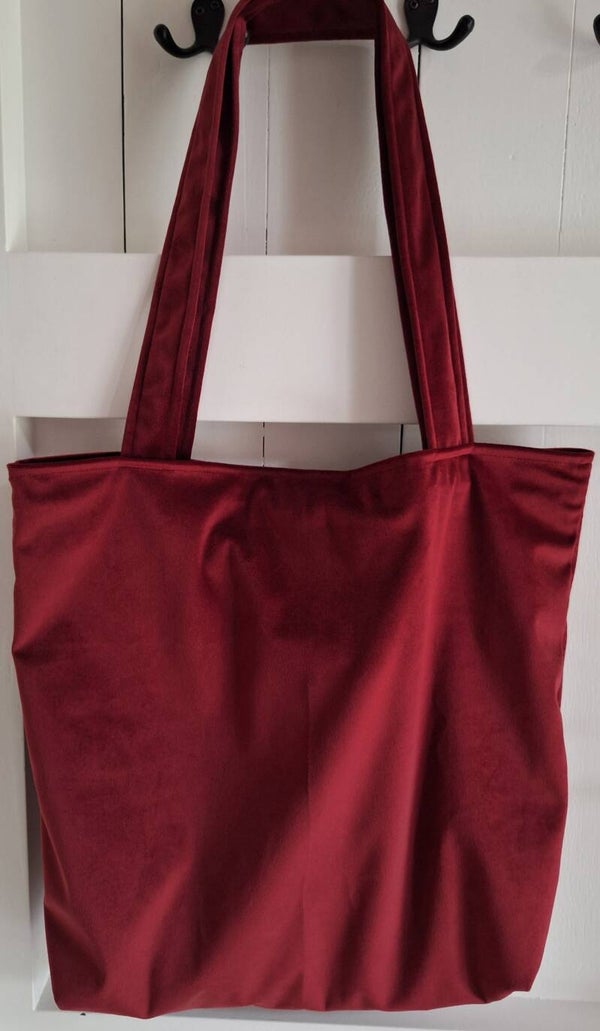 Mombag bordeaux velours