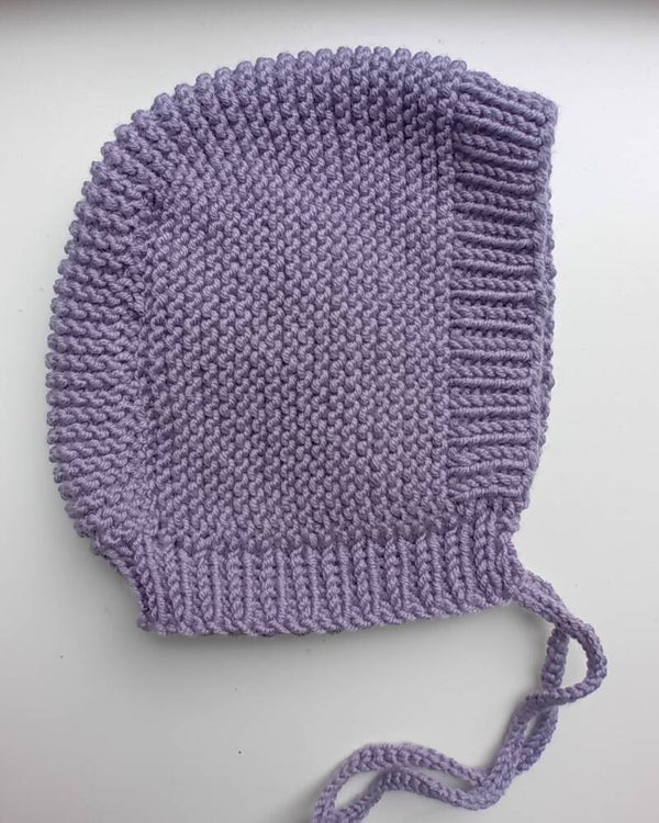 Bonnet lila, 6-12 maanden