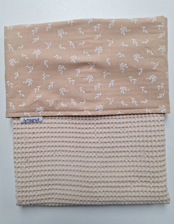 Kinderwagendeken beige/takjes