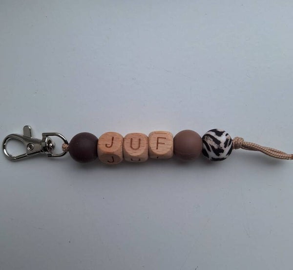 Sleutel/tas hanger juf