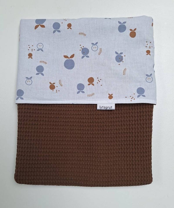 Kinderwagendeken choco/appeltjes