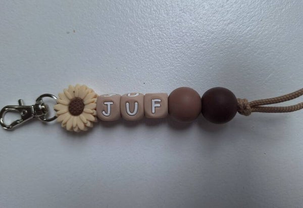 Sleutel/tas hanger juf