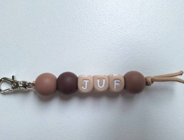 Sleutel/tas hanger juf