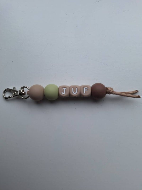 Sleutel/tas hanger juf