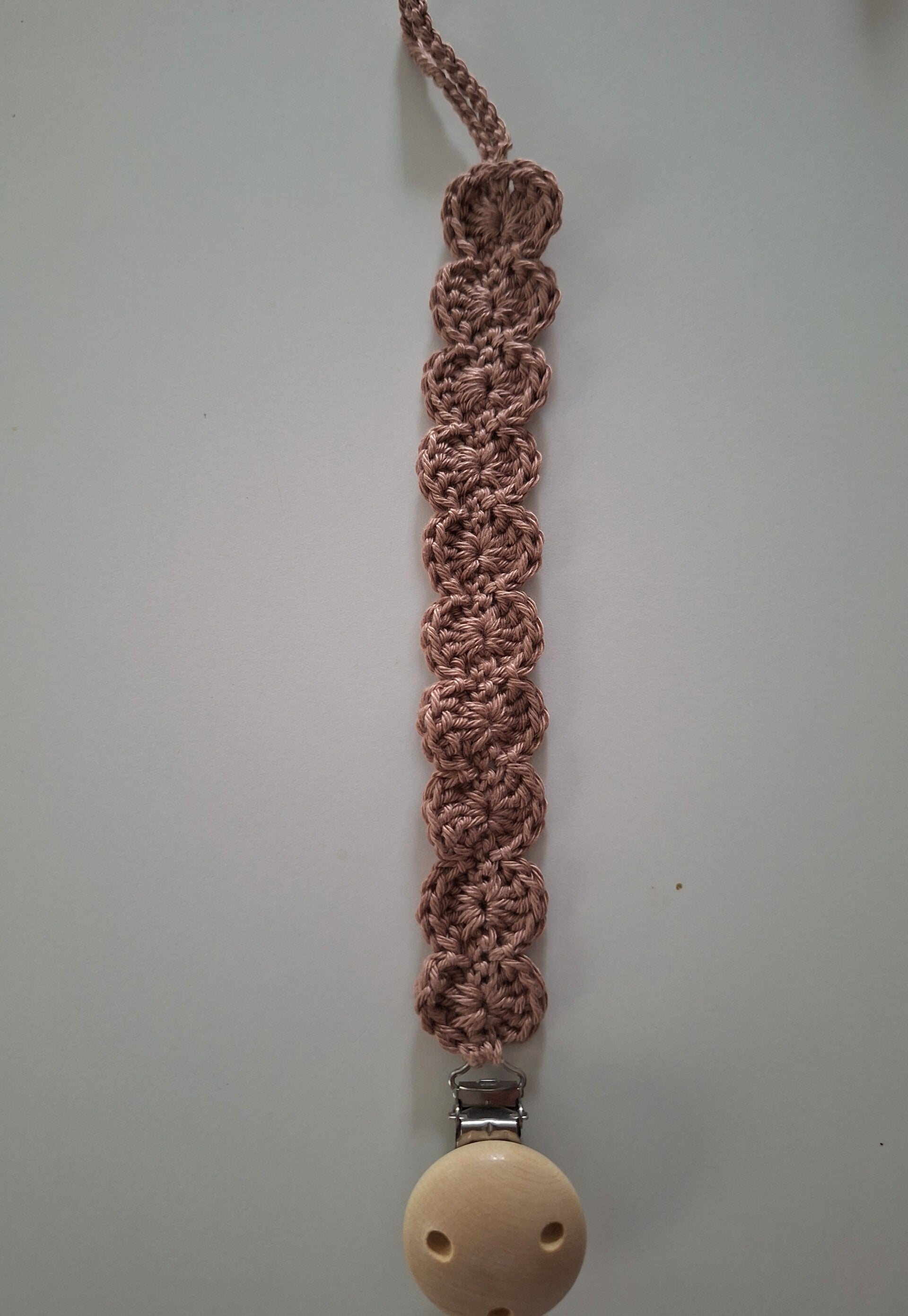 Gehaakt speenkoord middenbruin