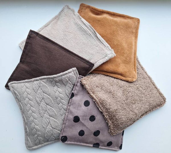 Stoffen pittenzakjes, set van 6