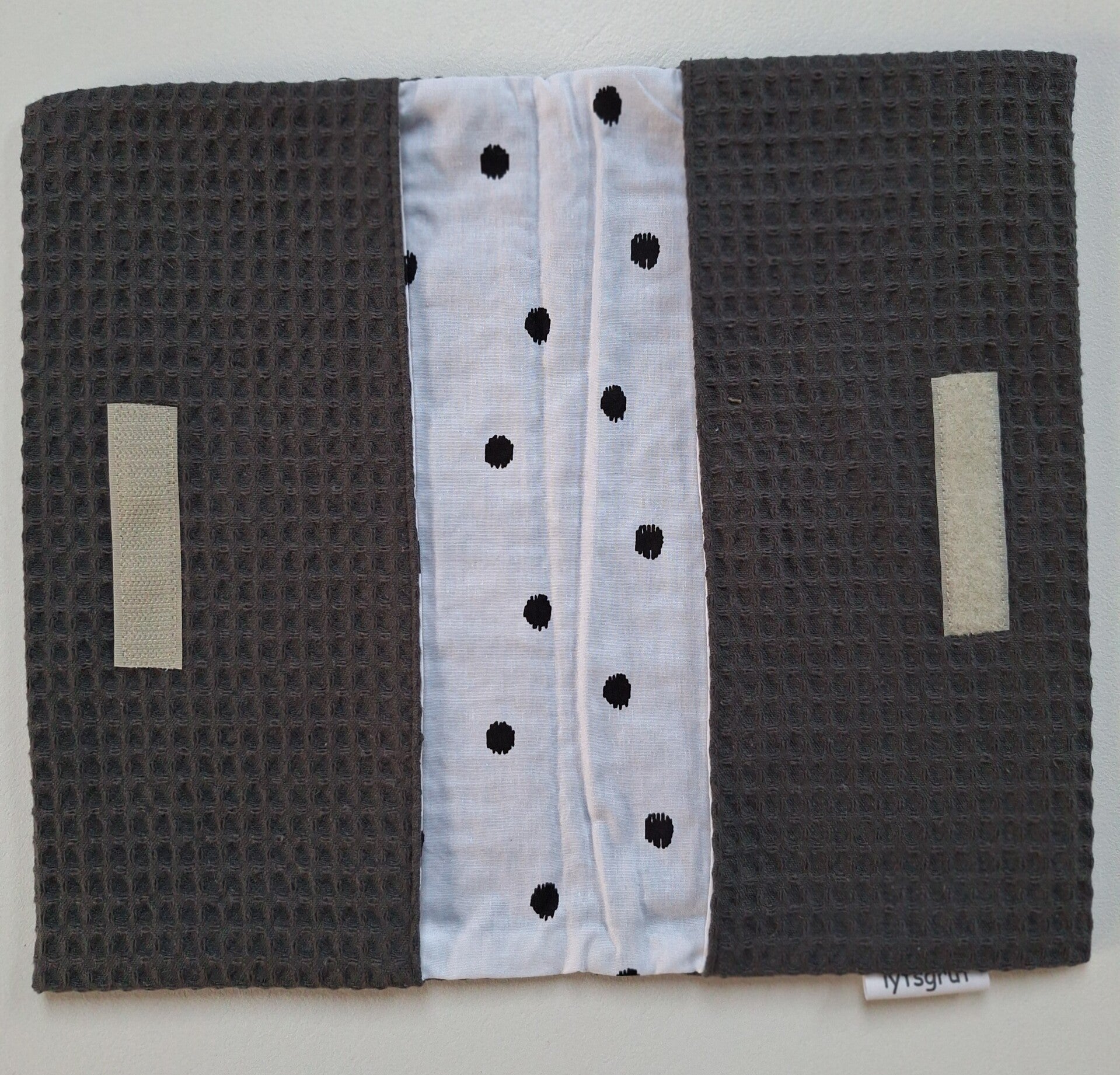 Luier etui antraciet/stippen