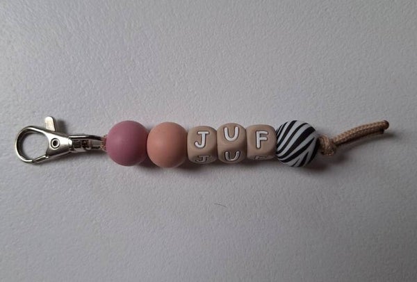 Sleutel/tas hanger juf