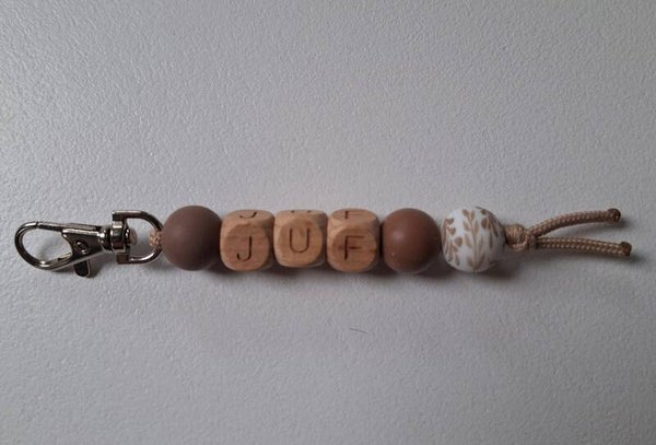 Sleutel/tas hanger juf