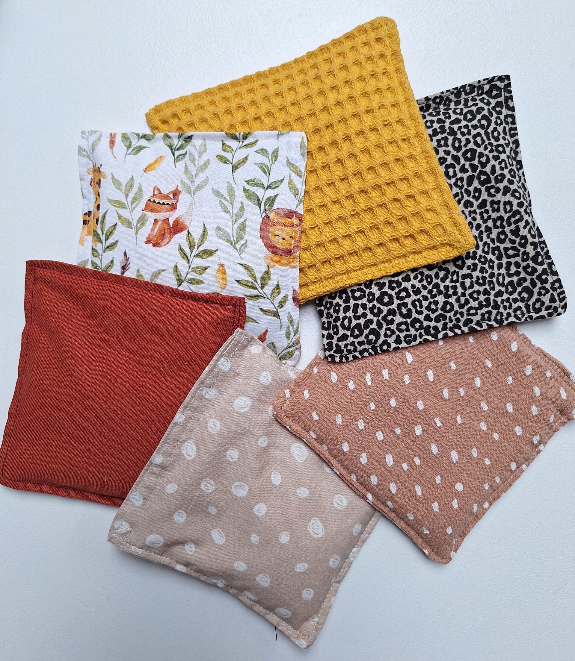 Stoffen pittenzakjes, set van 6