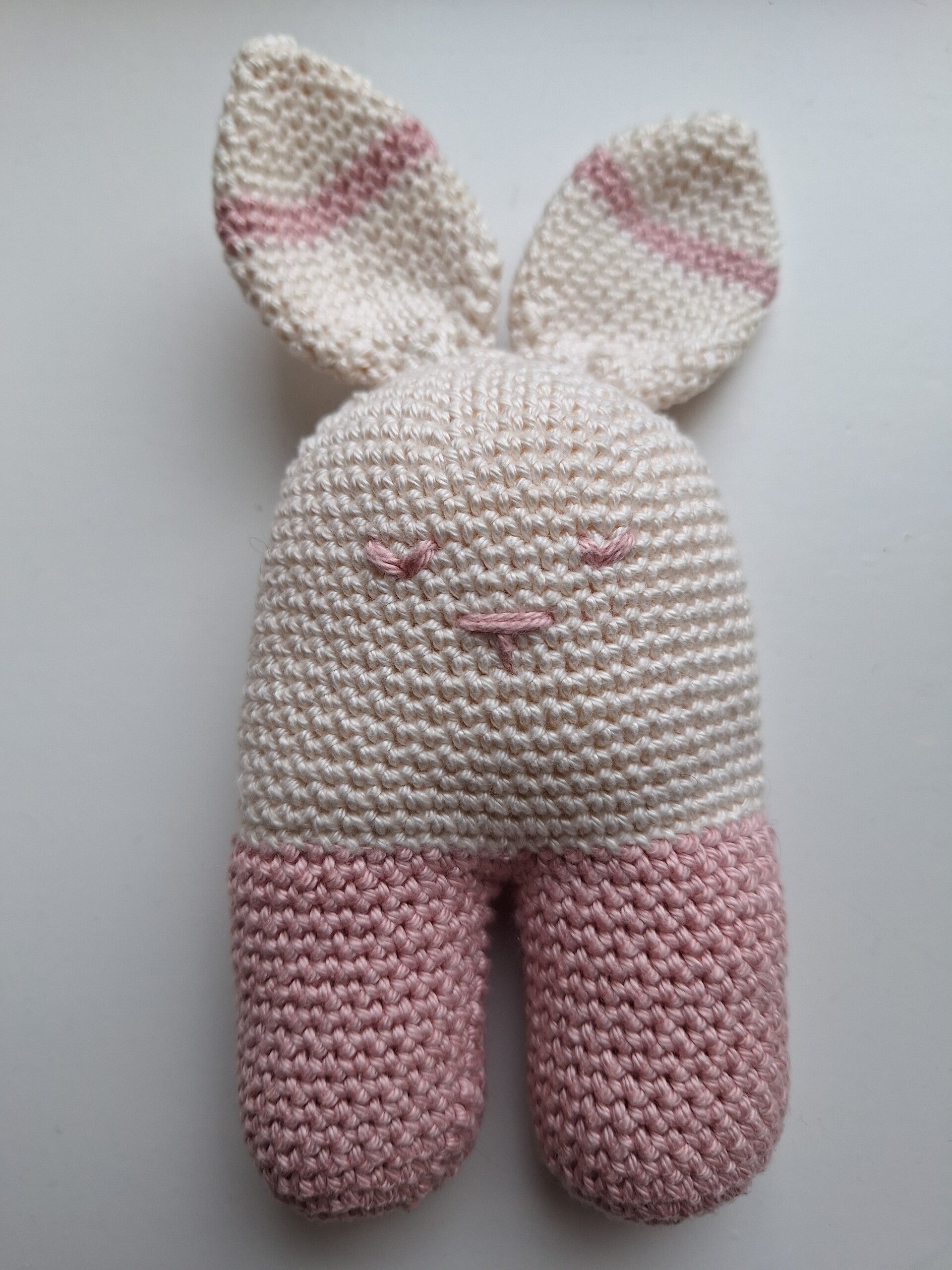 Gehaakt konijntje icy pink