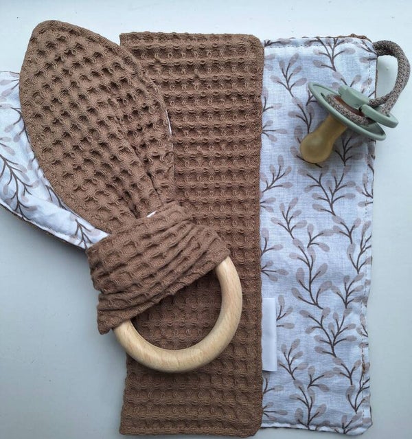 Cadeausetje taupe/takjes