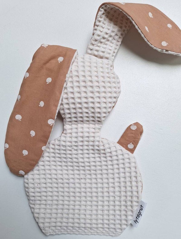 Knuffelkonijn off-white/appeltjes