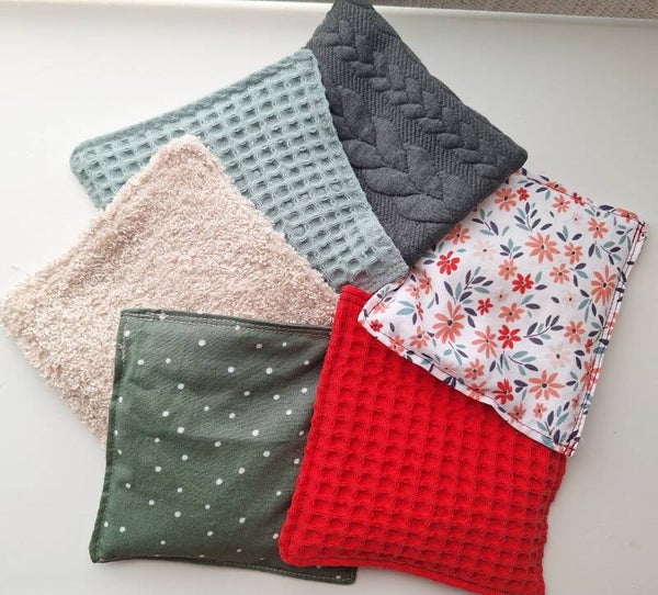 Stoffen pittenzakjes, set van 6