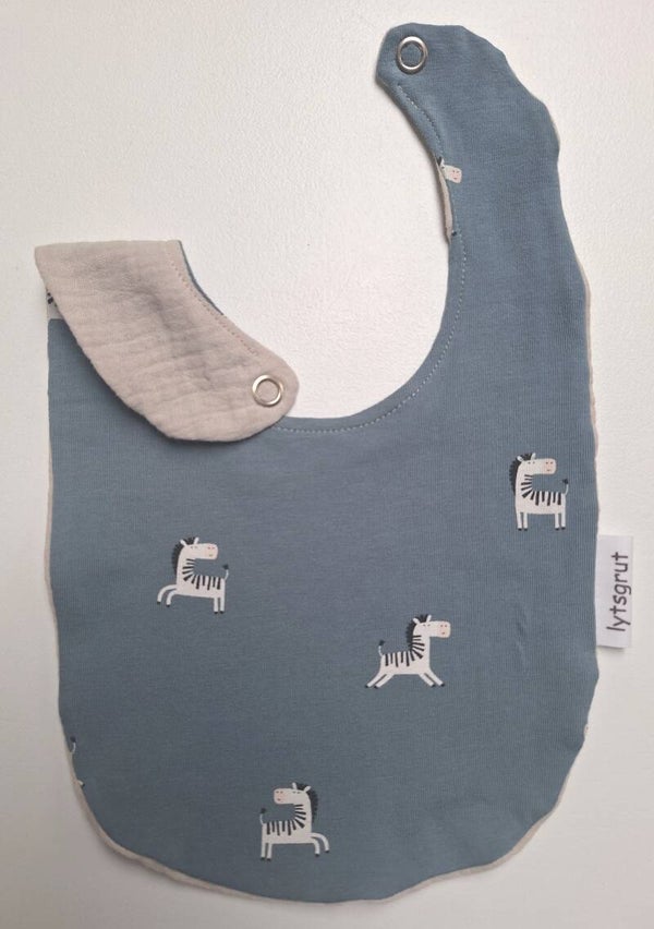 babyslabbetje zebra's indigo