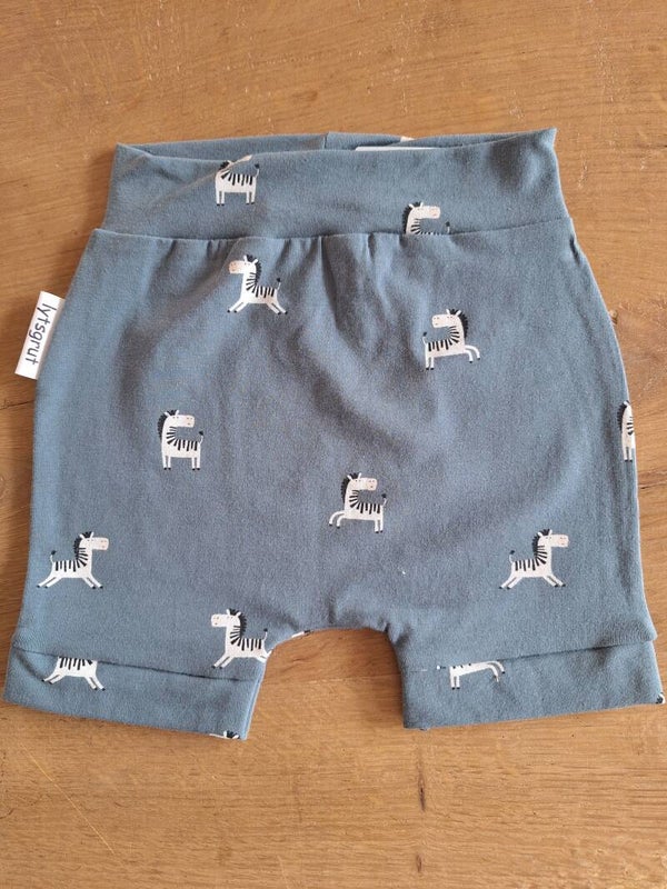 Korte broek zebra's, maat 62/68