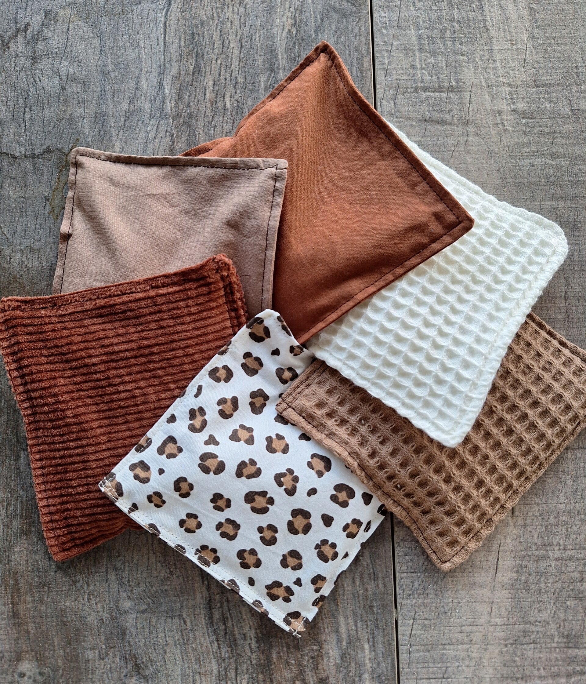 Stoffen pittenzakjes. Set van 6