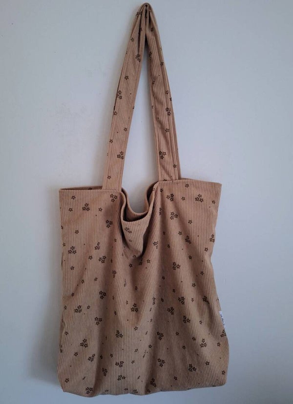 Mombag rib bloemetje
