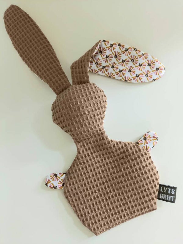 Knuffelkonijn taupe/gunico