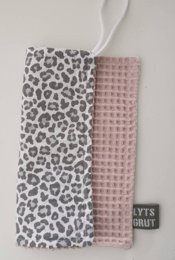 Speendoekje oudroze/panter