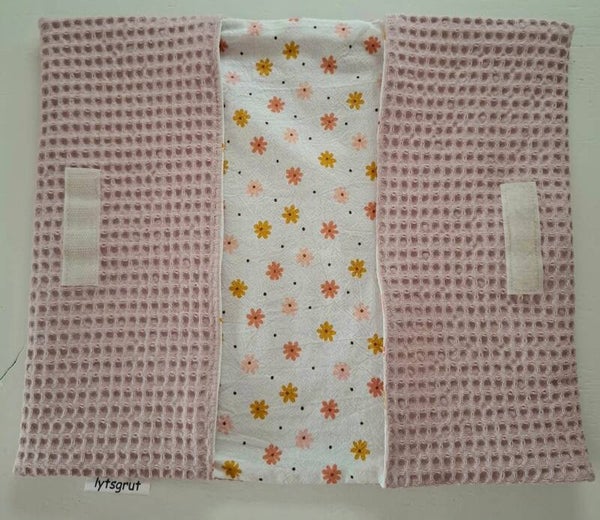 Luier etui oudroze/bloemetjes