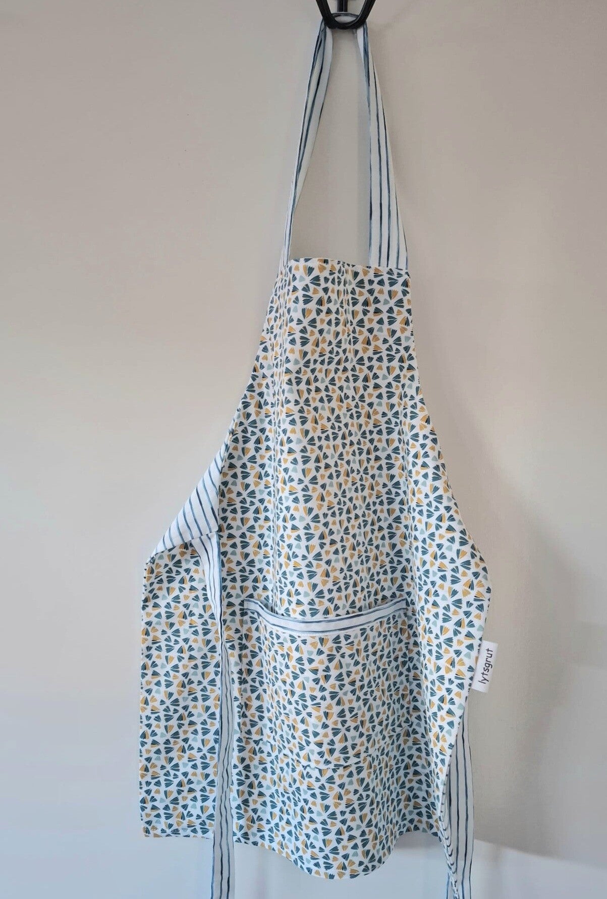 Kinderschort, blauw/petrol/oker