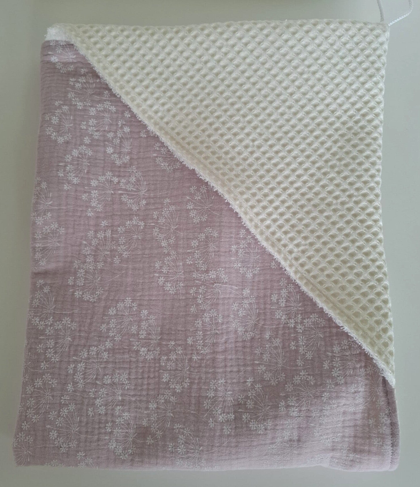 Wikkeldoek ecru/oudroze