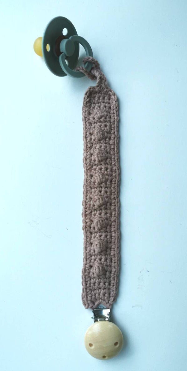 Gehaakt speenkoord Soft Mauve