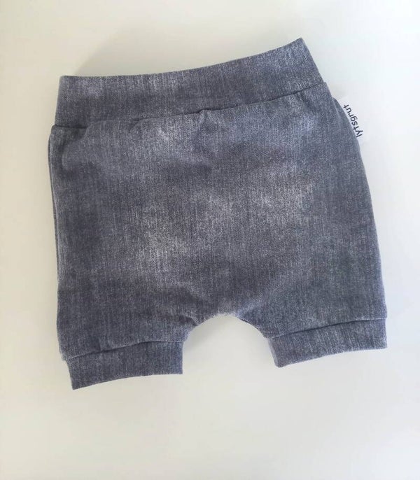Korte broek jeans grijs, maat 74/80