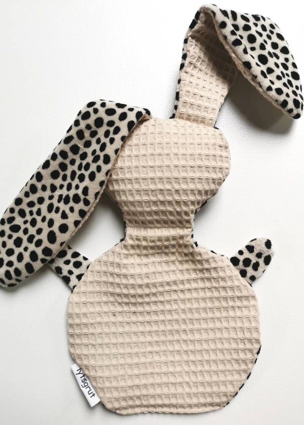 Knuffelkonijn beige/dots zand