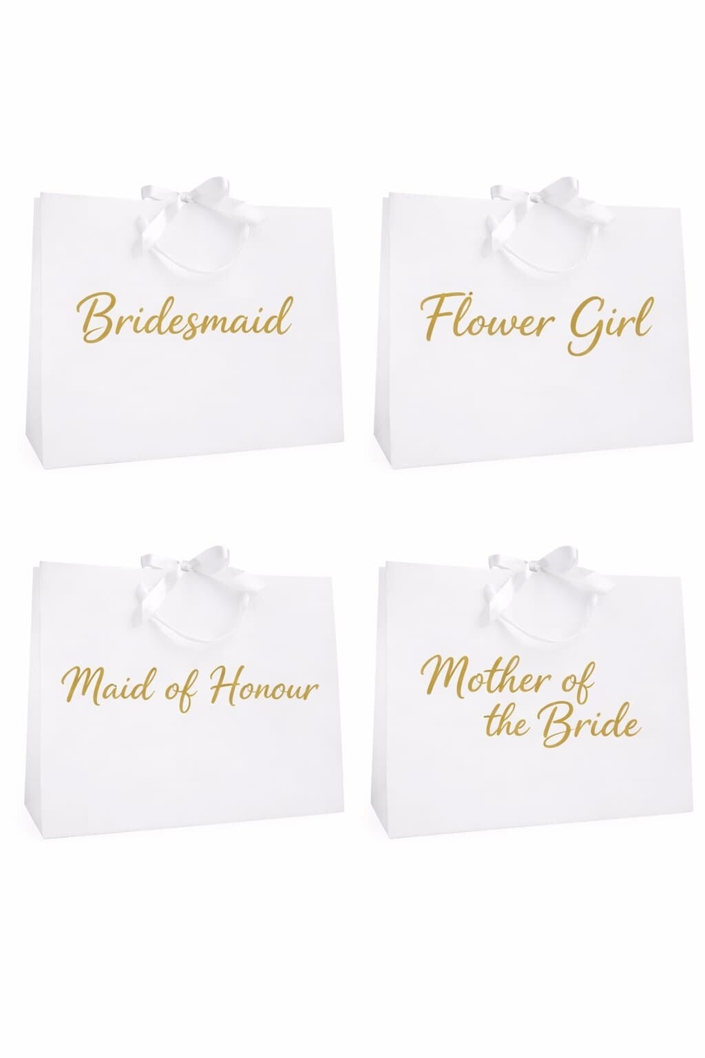 White Wedding Gift Bags